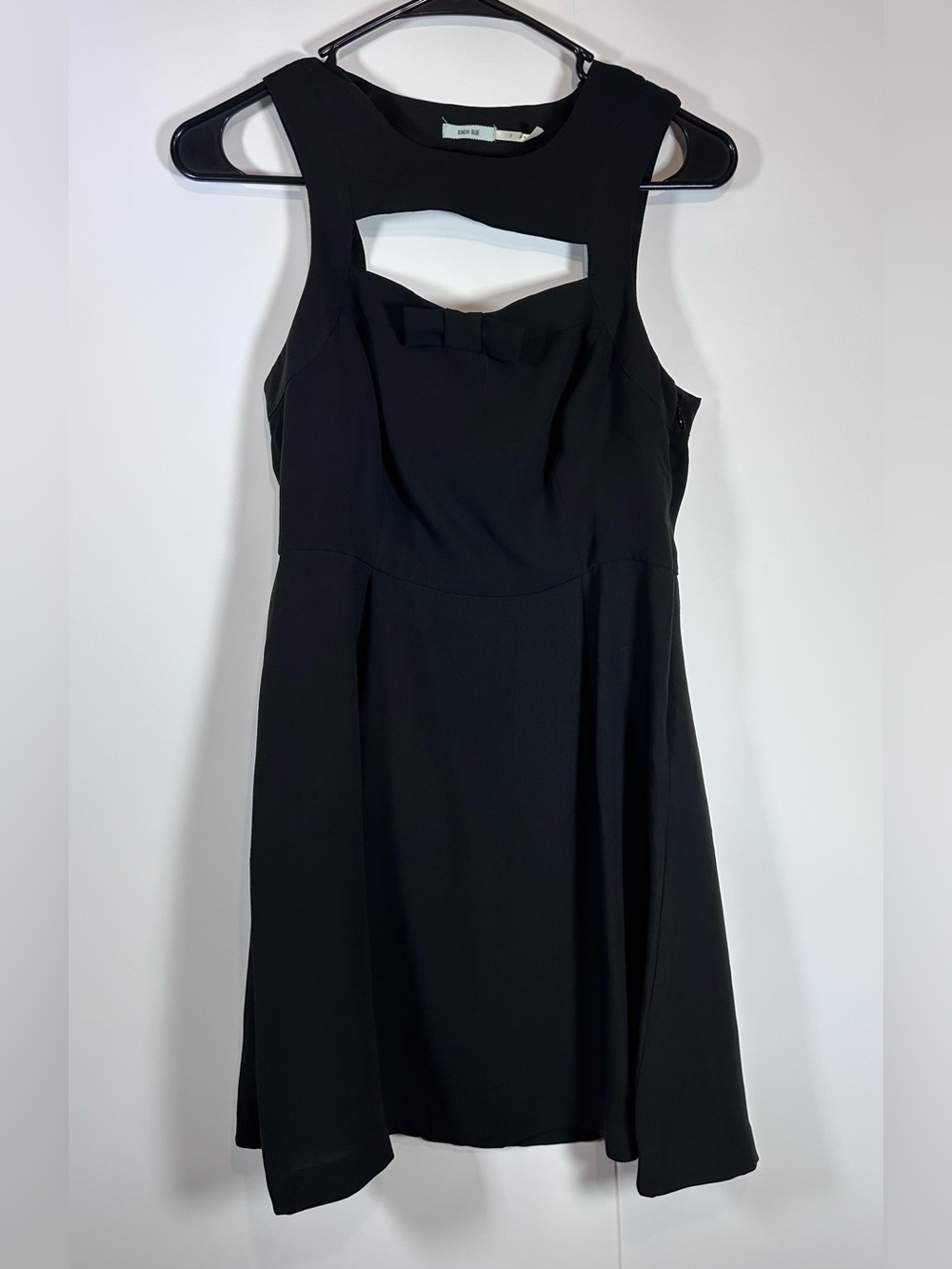 Kimchi Blue Urban Outfitters Size 2 Black Bow Cutout Fit Flare Mini Dress
